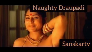 Naughty Draupadi seducing poojari