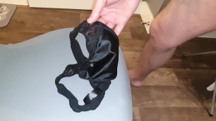 22 year old tart co worker gave me her knickers to wank with