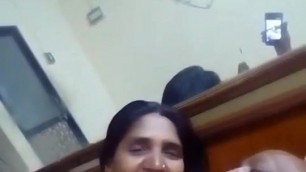 Indian old aunty having sex with her husband