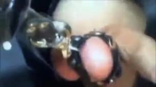 Mistress Silvia finger fucks slave