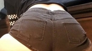 Coworker – ass tease and smother