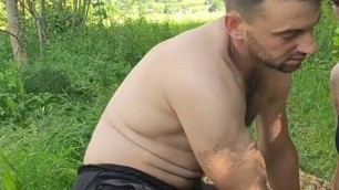 Hot anal fuck with neighbor's daughter outdoors