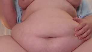 Do you wanna kiss my sexy plump belly?